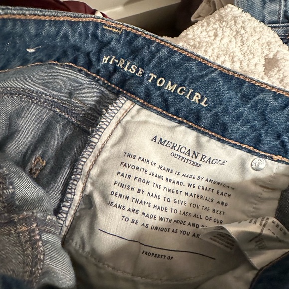 American eagle hi-rise tomgirl jeans size 0 Long - EUC - Picture 5 of 5